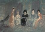 水彩大师 William Turner_Interior at Petworth - 2